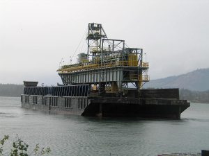 Heavy Barge Transport by Nickel Bros Industrial